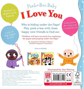 Бумажная книга «Peek-a-Boo Baby: I Love You » - фото №2 - миниатюра