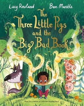 Паперова книга «The Three Little Pigs and the Big Bad Book», автор Люсі Роуленд - фото №1 - мініатюра