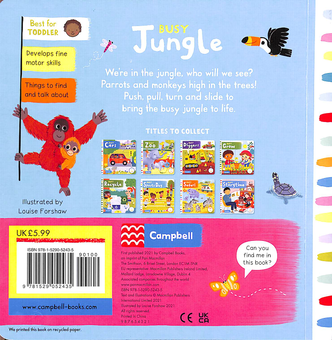 Бумажная книга «Busy Jungle» - фото №2 - миниатюра