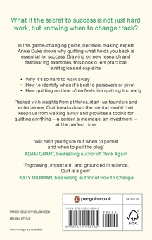 Бумажная книга «Quit: The Power of Knowing When to Walk Away», автор Энни Дьюк - фото №2 - миниатюра