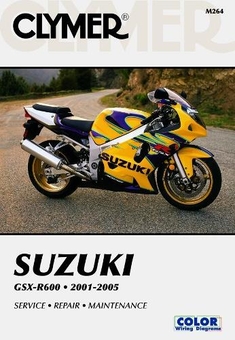 Бумажная книга «Suzuki GSX-R600 Series Motorcycle (2001-2005) Service Repair Manual», автор Haynes Publishing - фото №1 - миниатюра