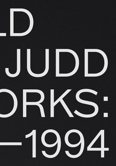 Бумажная книга «Donald Judd: Artworks 19701994», автор Дональд Джадд - фото №1 - миниатюра