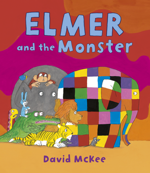 Бумажная книга «Elmer and the Monster», автор Дэвид Макки - фото №1 - миниатюра