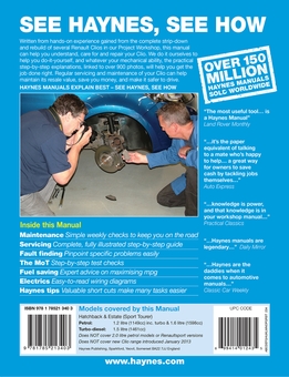 Паперова книга «Renault Clio (Jun '09-'12) 09 To 62», автор Марк Стори - фото №2 - мініатюра