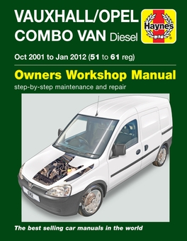 Паперова книга «Vauxhall/Opel Combo Diesel Van (Oct 2001 to Jan 2012) 51 to 61 Haynes Repair Manual», автор Мартін Рендалл - фото №1 - мініатюра