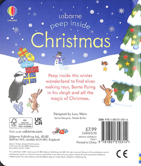 Бумажная книга «Peep Inside Christmas», автор Анна Милборн - фото №2 - миниатюра