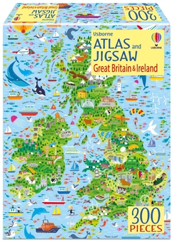 Бумажная книга «Atlas & Jigsaw Great Britain & Ireland», автор Сэм Смит - фото №1 - миниатюра