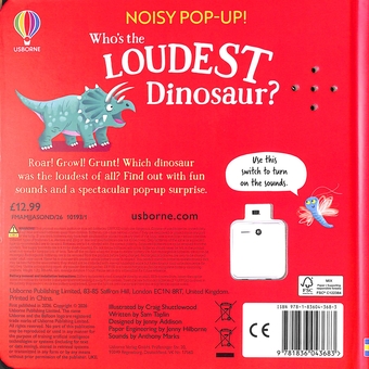 Бумажная книга «Who's the Loudest Dinosaur?», автор Сэм Тэплин - фото №2 - миниатюра