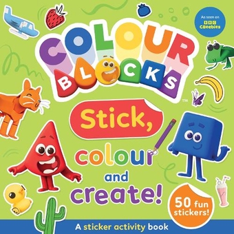 Бумажная книга «Colourblocks Stick, Colour and Create - A Sticker Activity Book», автор Колорблокс - фото №1 - миниатюра