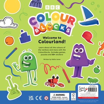 Бумажная книга «Colourblocks Stick, Colour and Create - A Sticker Activity Book», автор Колорблокс - фото №2 - миниатюра