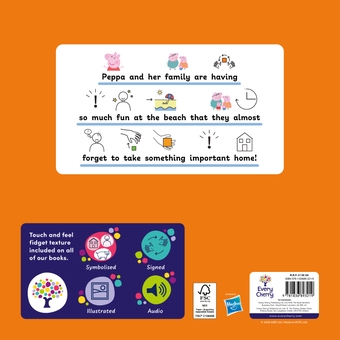 Бумажная книга «Peppa Pig: At the Beach (Symbolised Story)», автор Свинка Пеппа - фото №2 - миниатюра