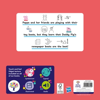 Паперова книга «Peppa Pig: The Boat Pond (Symbolised Story)», автор Свинка Пеппа - фото №2 - мініатюра