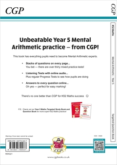 Paper book «KS2 Maths Year 5 Mental Arithmetic Targeted Question Book (includes Online Answers & Audio Tests)», author CGP Books / CGP Books /  - фото №2 - миниатюра