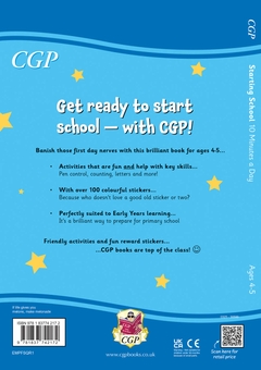 Бумажная книга «New 10 Minutes a Day Starting School for Ages 4-5 (with over 100 stickers)», автор CGP Books - фото №1 - миниатюра