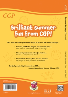 Бумажная книга «CGP Summer Holidays Activity Workbook - for kids between Year 1 and Year 2 (ages 5-6)», автор CGP Books - фото №1 - миниатюра