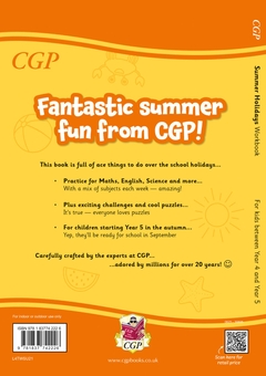 Паперова книга «CGP Summer Holidays Activity Workbook - for kids between Year 4 and Year 5 (ages 8-9)», автор CGP Books - фото №1 - мініатюра