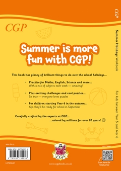 Паперова книга «CGP Summer Holidays Activity Workbook - for kids between Year 5 and Year 6 (ages 9-10)», автор CGP Books - фото №2 - мініатюра