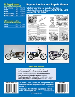 Бумажная книга «Kawasaki KC, KE & KH100 (75 - 99)», автор Haynes Publishing - фото №2 - миниатюра