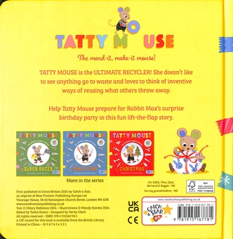 Паперова книга «Tatty Mouse. Birthday», автор Хіларі Робінсон - фото №2 - мініатюра