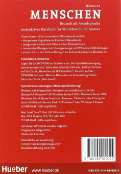 Паперова книга «Menschen: Interaktives Kursbuch A2 fur Whiteboard und Beamer DVD-Rom», авторів Шарлотта Хаберсак, Анджела Пуде, Франц Шпехт - фото №2 - мініатюра