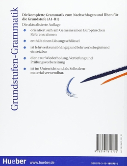 Паперова книга «Grundstufen-Grammatik für Deutsch als Fremdsprache. Grammatik mit integriertem Lösungsschlüssel. Erklärungen und Übungen», автор Моніка Рейман - фото №2 - мініатюра