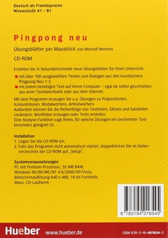 Паперова книга «Pingpong Neu. Ubungsblatter per Mausklick», автор Мейнольф Мертенс - фото №2 - мініатюра