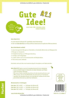 Бумажная книга «Gute Idee! A2.1. Deutsch für Jugendliche. Arbeitsbuch plus interaktive Version», авторов Вилфрид Кренн, Герберт Пухта - фото №2 - миниатюра