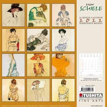 Паперова книга «Календарь на 2022 Egon Schiele» - фото №2 - мініатюра
