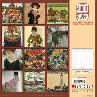 Паперова книга «Календарь на 2022 Egon Schiele - Paintings» - фото №2 - мініатюра