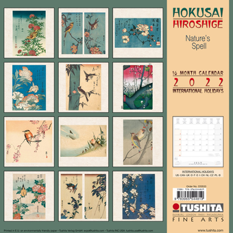 Паперова книга «Календарь на 2022 Hokusai/Hiroshige - Nature's Spell» - фото №2 - мініатюра