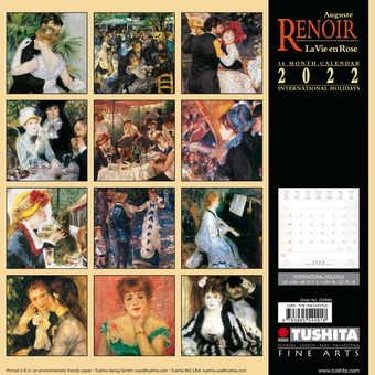 Паперова книга «Календарь на 2022 Auguste Renoir - La Vie en Rose» - фото №2 - мініатюра