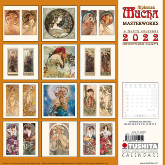 Паперова книга «Календарь на 2022 Alphonse Mucha - Poster Art» - фото №2 - мініатюра