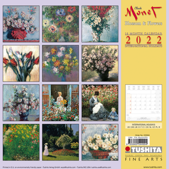 Паперова книга «Календар на 2022 Claude Monet - Blossoms & Flowers» - фото №2 - мініатюра