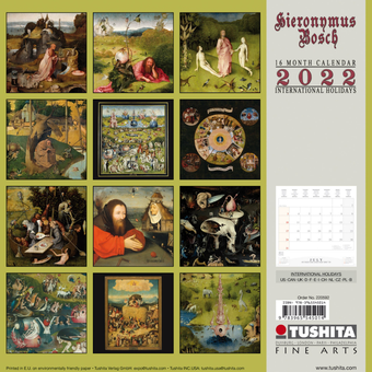 Паперова книга «Календар на 2022 Hieronymus Bosch» - фото №2 - мініатюра