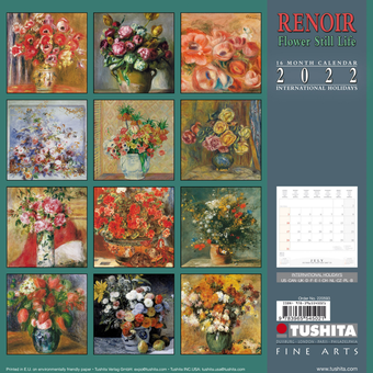 Паперова книга «Календар на 2022 Renoir - Flowers Still Life» - фото №2 - мініатюра