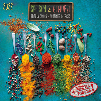 Бумажная книга «Календарь на 2022 Food & Spices - Speisen und Gewürze» - фото №1 - миниатюра