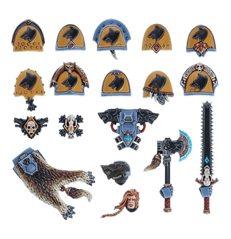  «Набор для сборки миниатюры Games Workshop Warhammer 40,000 Space Wolves Upgrade Pack (99070101012)», бренду Games Workshop - фото №2 - мініатюра