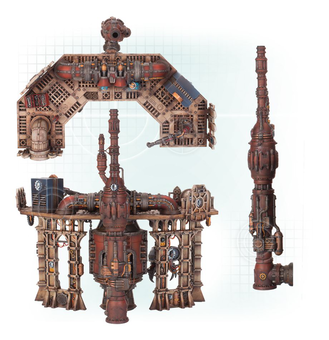  «Набор для сборки миниатюр Games Workshop Sector Mechanicus: Sacristan Forgeshrine (99120199066)», бренда Games Workshop - фото №3 - миниатюра