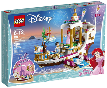  «Конструктор LEGO Disney Princess Королевский праздничный корабль Ариэль 380 деталей (41153)», бренда LEGO - фото №1 - миниатюра
