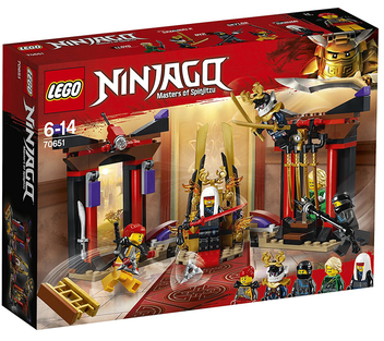  «Конструктор LEGO Ninjago Решающий бой в тронном зале 221 деталь (70651)», бренда LEGO - фото №1 - миниатюра