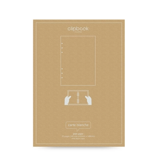 «Комплект бланків для органайзера Filofax Clipbook без лініювання A5 white (345004-1)», бренду Filofax - фото №2 - мініатюра