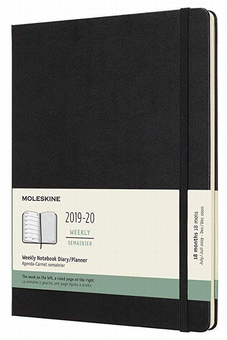  «Еженедельник Moleskine 2019-2020 Черный (DHB18WN4Y20)», бренда Moleskine - фото №1 - миниатюра