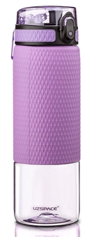  «Спортивна пляшка для води з трубочкою Uzspace 680 мл фіолетова (5057purple)», brand Uzspace / Uzspace /  - фото №1 - миниатюра