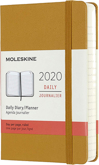  «Ежедневник карманный Moleskine на 2020 год Спелый желтый (DHM2112DC2Y20)», бренда Moleskine - фото №1 - миниатюра