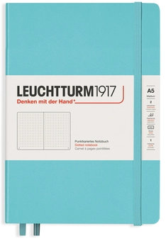 «Блокнот Leuchtturm1917 Rising Colours Aquamarine Точка (363391)», бренда Leuchtturm1917 - фото №1 - миниатюра