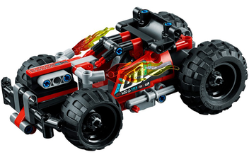  «Конструктор LEGO Technic Красный гоночный автомобиль 139 деталей (42073)», бренда LEGO - фото №2 - миниатюра