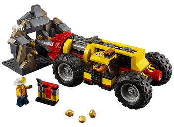  «Конструктор LEGO City Тяжелый горный бур 294 детали (60186)», бренда LEGO - фото №3 - миниатюра