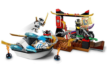  «Конструктор LEGO Juniors Преследование на лодке Зейна 131 деталь (10755)», бренда LEGO - фото №3 - миниатюра