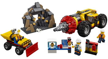  «Конструктор LEGO City Тяжелый горный бур 294 детали (60186)», бренда LEGO - фото №2 - миниатюра
