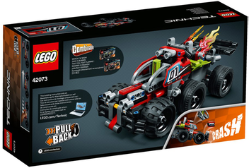  «Конструктор LEGO Technic Красный гоночный автомобиль 139 деталей (42073)», бренда LEGO - фото №4 - миниатюра